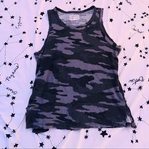 Current Elliott Camo Muscle Tank Top